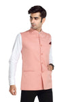 Men's Peach TR Nehru jacket – view 3