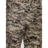 Brown camouflage print fabric close-up