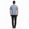 Half Sleeve Waiter Uniform – Steel Grey & Black – view 4
