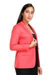 Women's slim fit TR blazer – Prubin Red – view 6