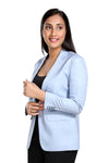 Women's slim fit TR blazer – Cloudy Blue – view 5