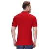 Red polo T-shirt (100% cotton) – back view