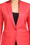 Women's slim fit TR blazer – Prubin Red – view 1