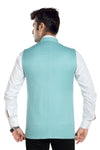 Men's Dark Aqua TR Nehru jacket – view 4