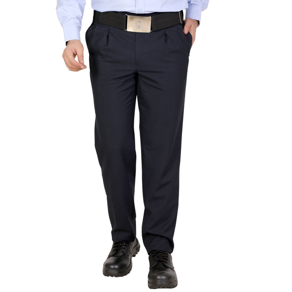 Dark blue security guard pant – front view
