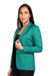 Women's slim fit TR blazer – Sea Green – view 5