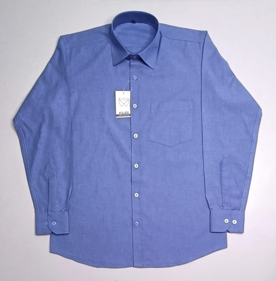 Men's Fil-a-Fil Formal Shirt – Sky Blue - Back