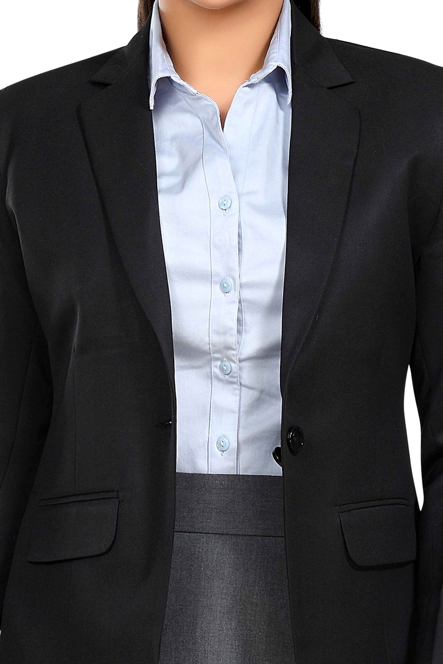 Women's Slim Fit TR Blazer – Black - Back
