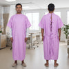 Patient Gown – Lavender, front and back with ties