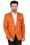 Men's slim fit TR blazer – Carrot Orange – view 2