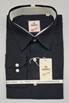 Folded black Mafatlal Trendz anti-stain shirt with tag