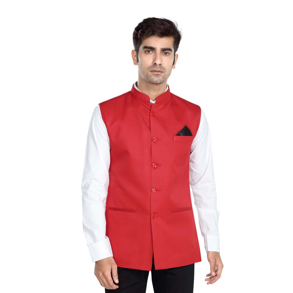Men's TR Nehru Jacket – Red