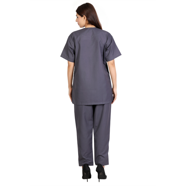 Women's Classic Scrub Suit – Grey