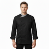 Black & grey chef coat – view 1