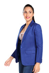Women's slim fit TR blazer – Royal Blue – view 5