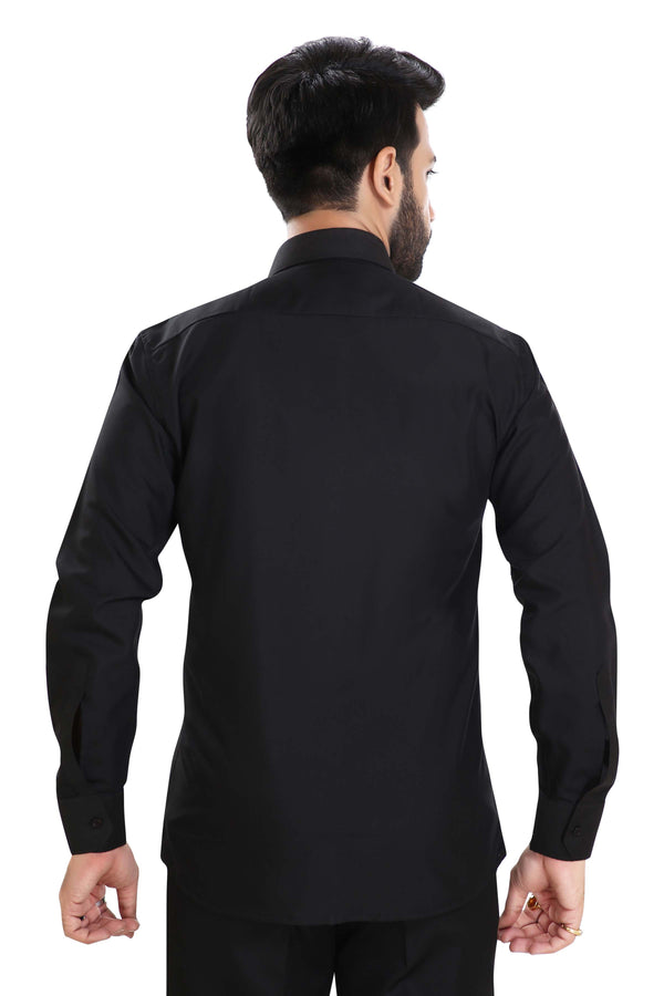 Men's Formal Shirt – Black – view 1