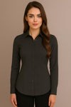 Women's Lycra Formal Shirt – Dark Green – view 5