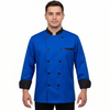 Royal Blue & Black chef coat – view 3
