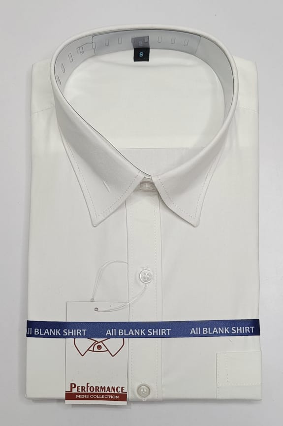 Men's Performance Formal Shirt – White - Front