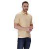 Half White polo T-shirt (100% cotton) – left angle view