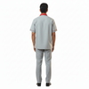 Half Sleeve Waiter Uniform – Grey & Red – view 4