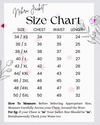 Men's Red TR Nehru jacket – size chart
