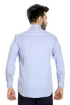 Men's Striped Formal Shirt – Blue – view 1
