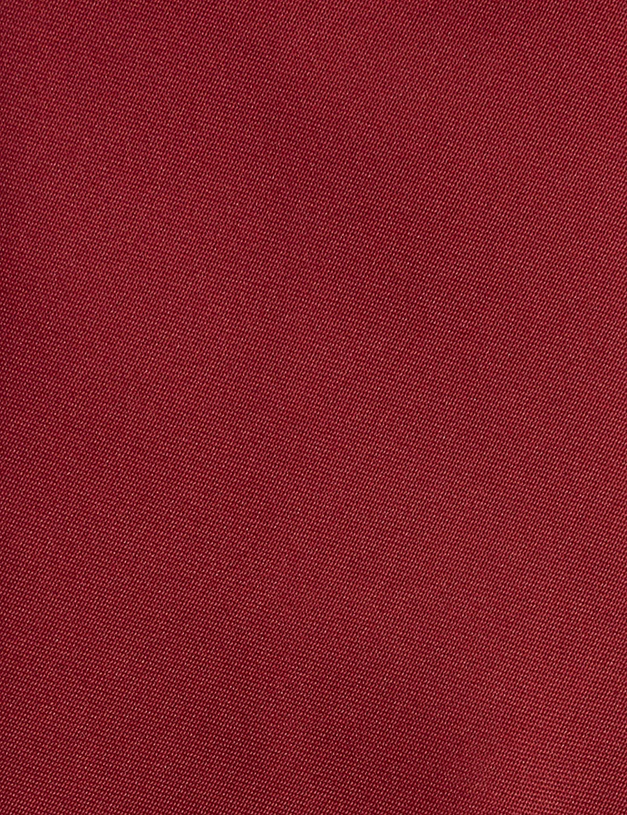 Solid Satin Formal Tie – Red - Right Sleeve