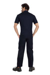 Industrial Worker Uniform – Navy Blue, Half Sleeve – back