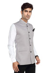 Men's Grey TR Nehru jacket – view 3