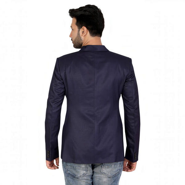 Men's slim fit TR blazer – Indigo Blue – view 6