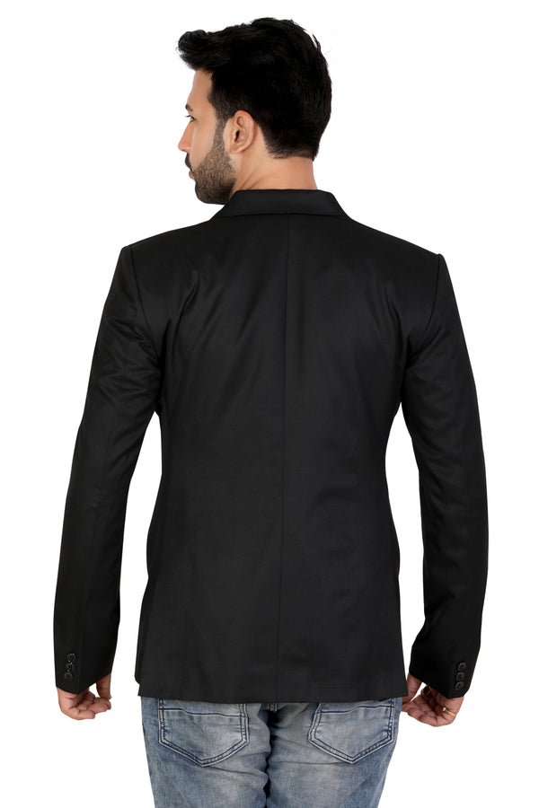 Men's slim fit TR blazer – Metal Black – view 6