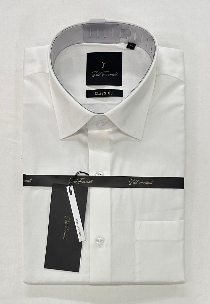 Men's Giza Cotton Formal Shirt – White - Front