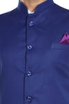 Men's Royal Blue TR Nehru jacket – view 5