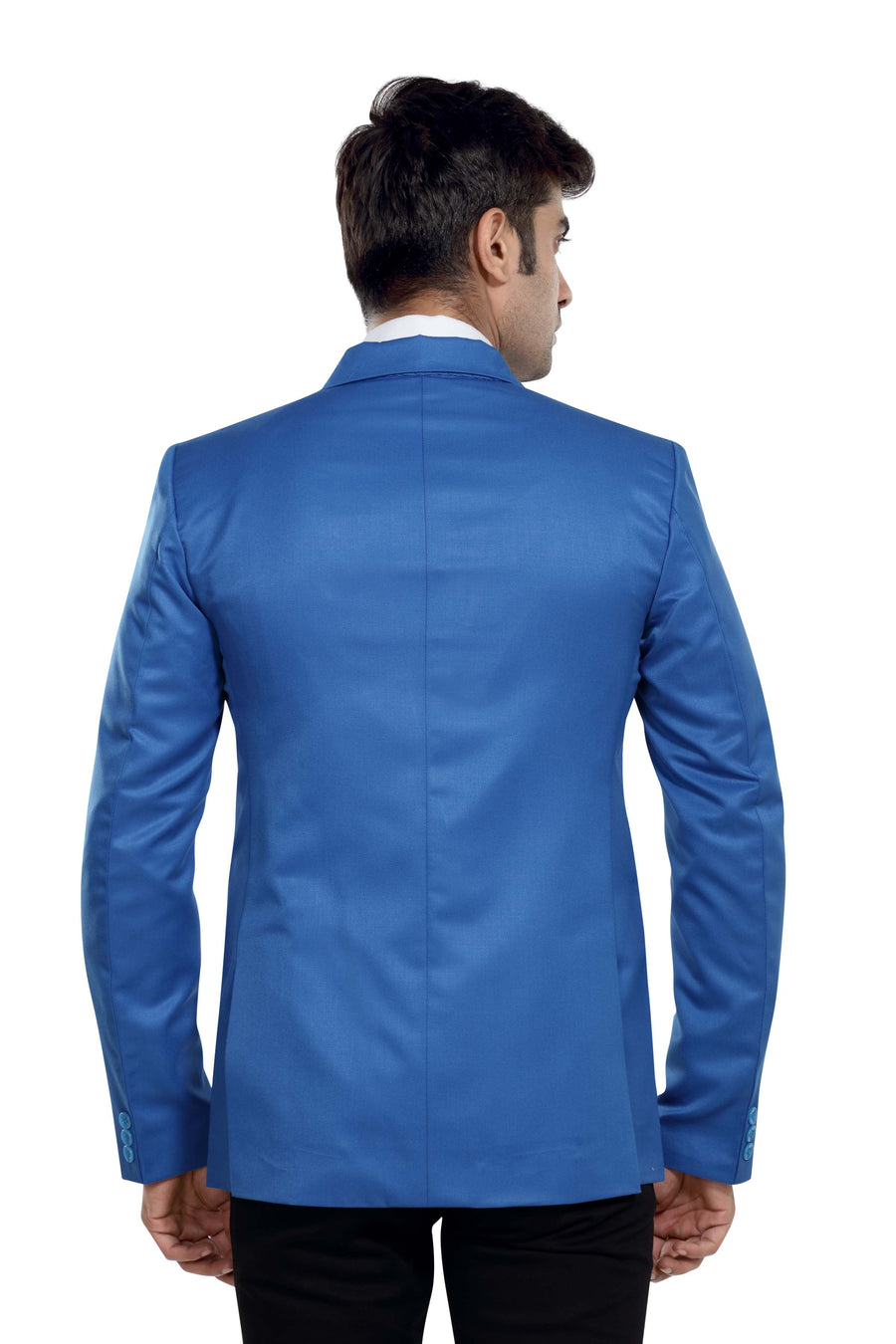Men's Slim Fit TR Blazer – Light Blue - Right Sleeve