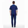 Half Sleeve Waiter Uniform – Navy Blue & Sky Blue – view 4