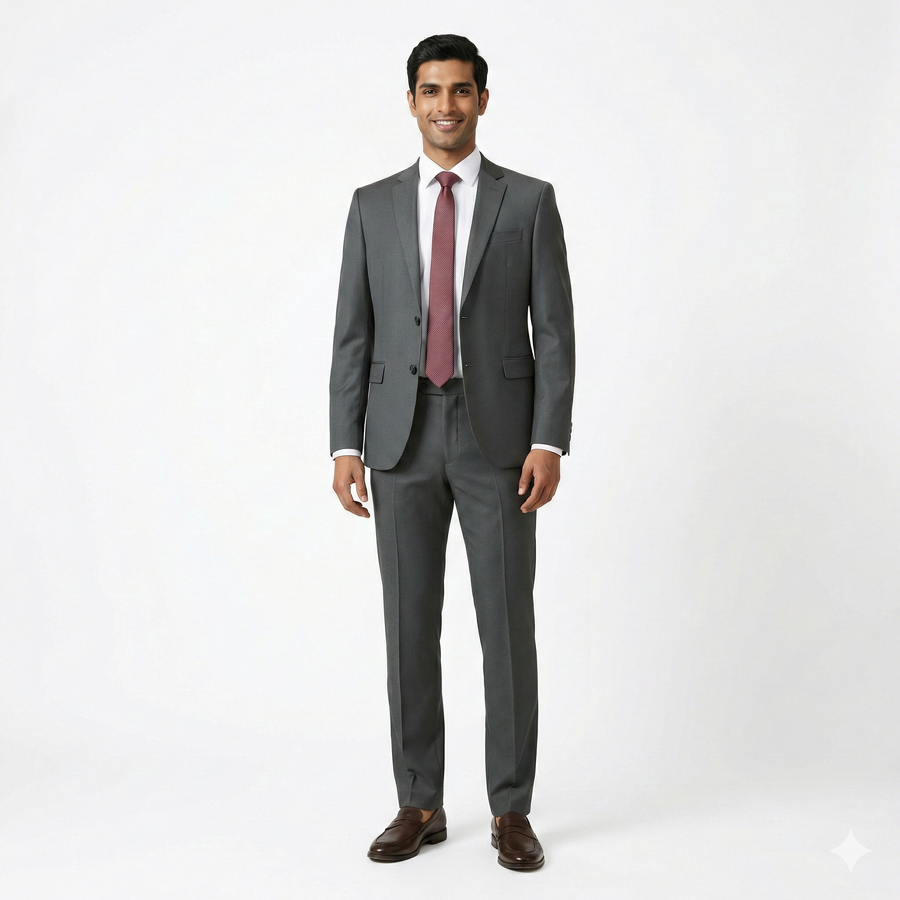 Men's Corporate Blazer – Grey - Front