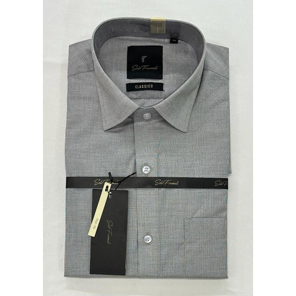 Men's Cotton Fil-a-Fil Formal Shirt – Grey