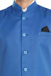 Men's Light Blue TR Nehru jacket – view 4