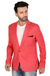 Men's slim fit TR blazer – Prubin Red – view 3
