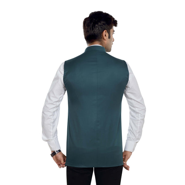 Men's TR Nehru Jacket – Bottle Green