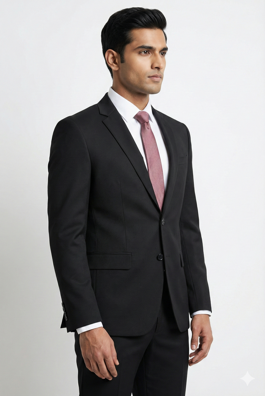 Men's Corporate Blazer – Black - Left Sleeve