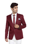 Men's slim fit TR blazer – Dark Maroon – view 2