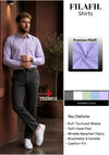 Fil-a-fil shirt features: rich textured weave, soft hand-feel, breathable