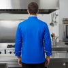 Royal Blue & White chef coat – view 2