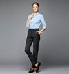 Woman wearing Mafatlal Trendz surf blue anti-stain formal shirt