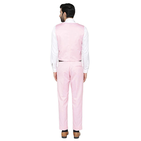 Men's Slim Fit TR Waistcoat – Light Pink