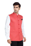 Men's Prubin Red TR Nehru jacket – view 2