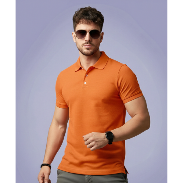 UNIFORMIC Dri-Fit Mars Polo T-Shirt Orange – front