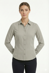 Women's Lycra Formal Shirt – Light Grey – view 5